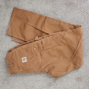 Men's Carhartt B01 Brown Dungarees size 34x34